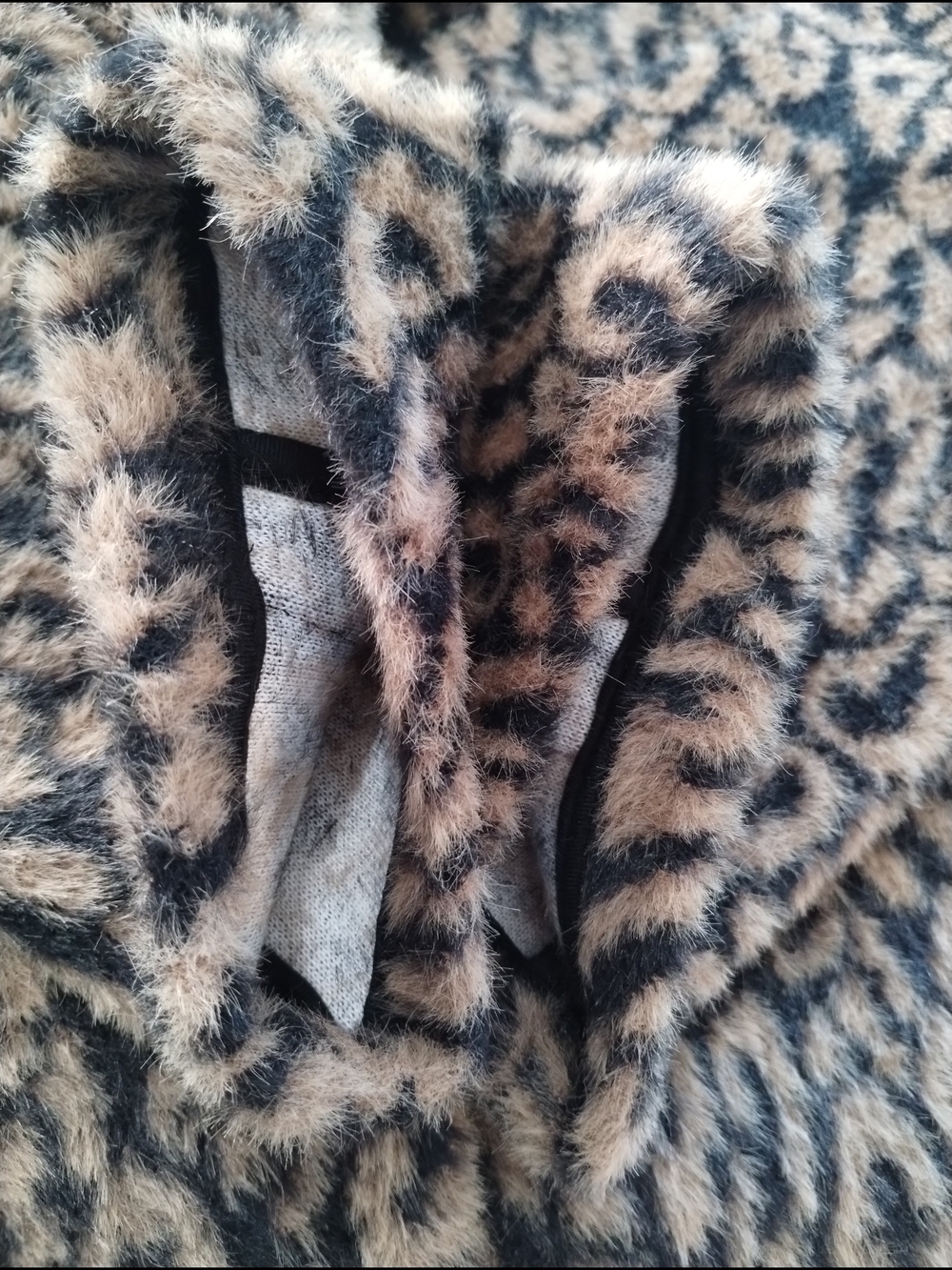 Sanctuary x Anthropologie Leopard Faux Fur Jacket L Animal Print Plush - Picture 8 of 10